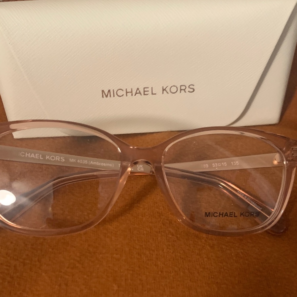 New with caseMichael Kors Blush Women's Glasses clear lense